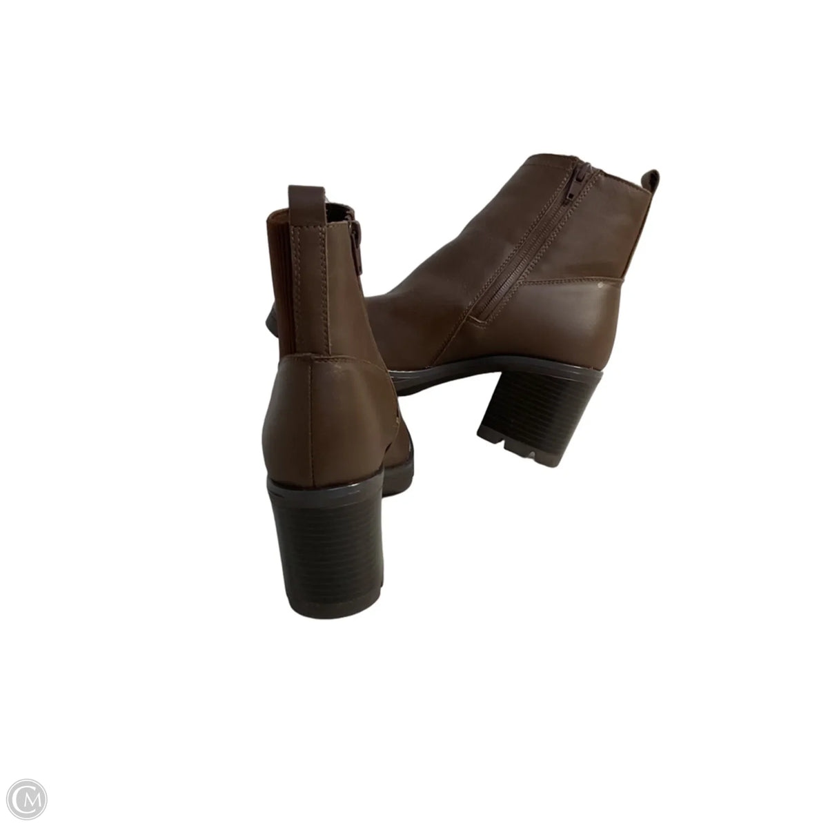 Boots Ankle Heels By Naturalizer In Brown, Size: 7.5