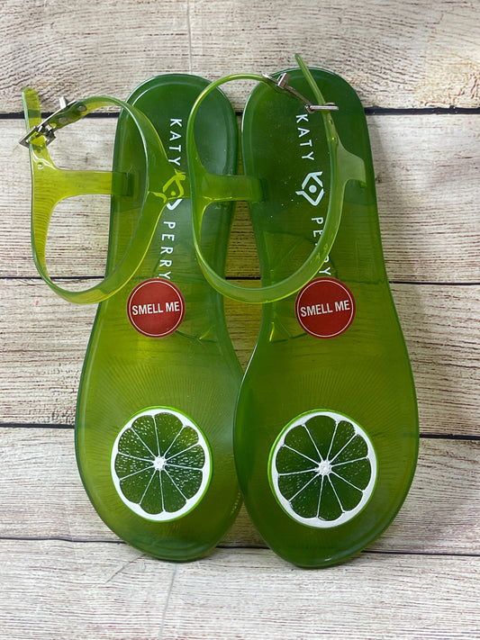 Green Sandals Flip Flops Cmb, Size 8