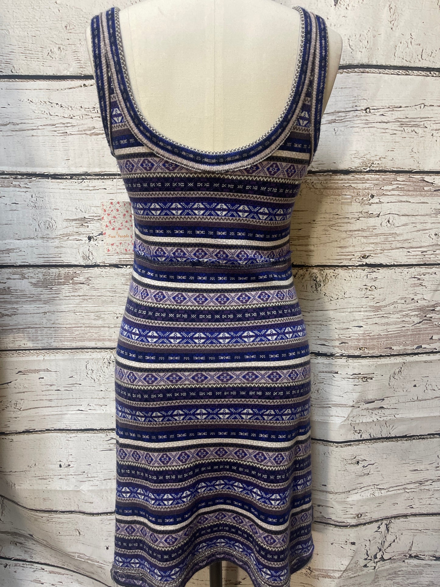 Dress Sweater By Free People In Blue & Purple, Size: L