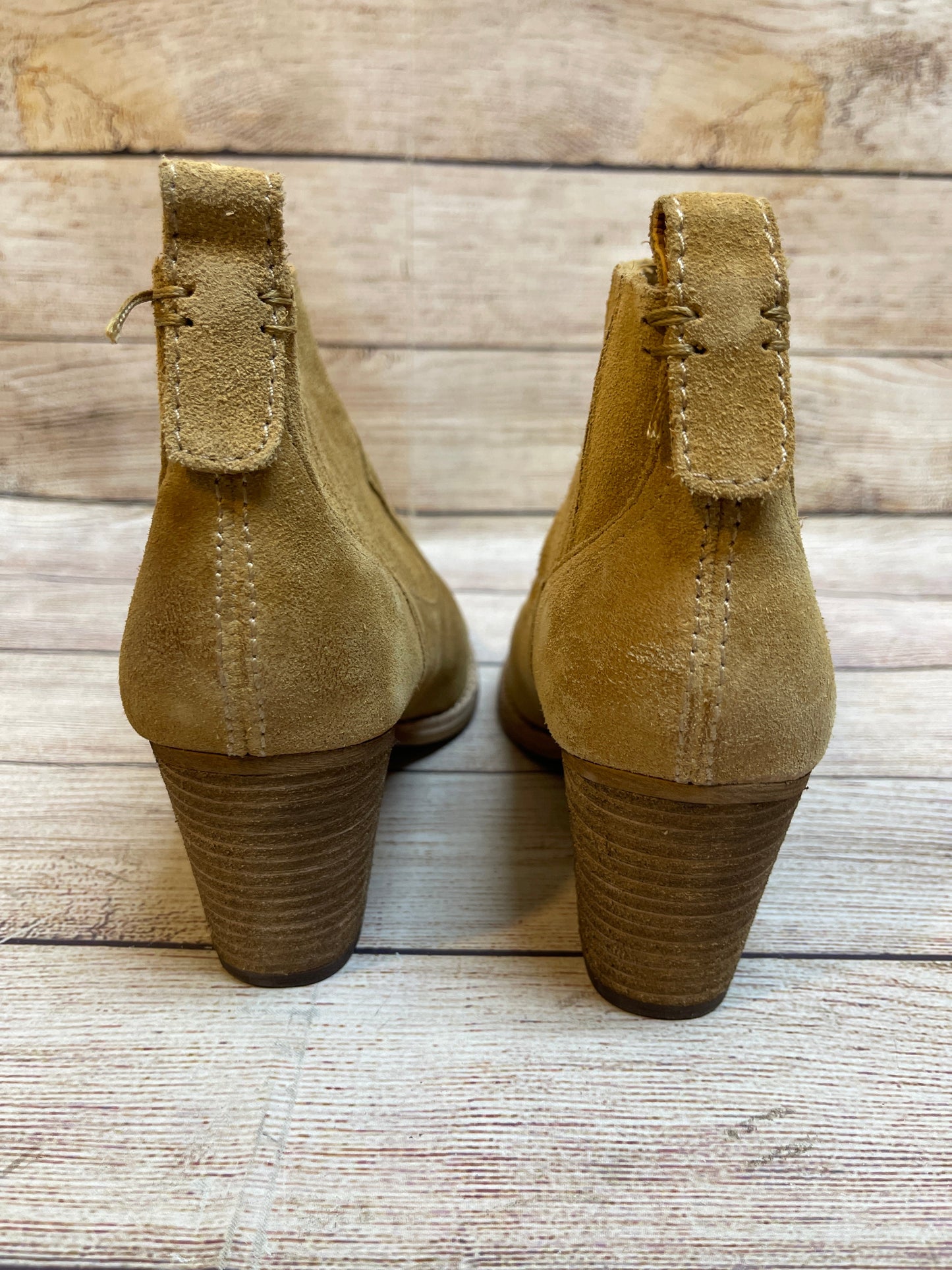 Boots Ankle Heels By Dolce Vita In Tan, Size: 8