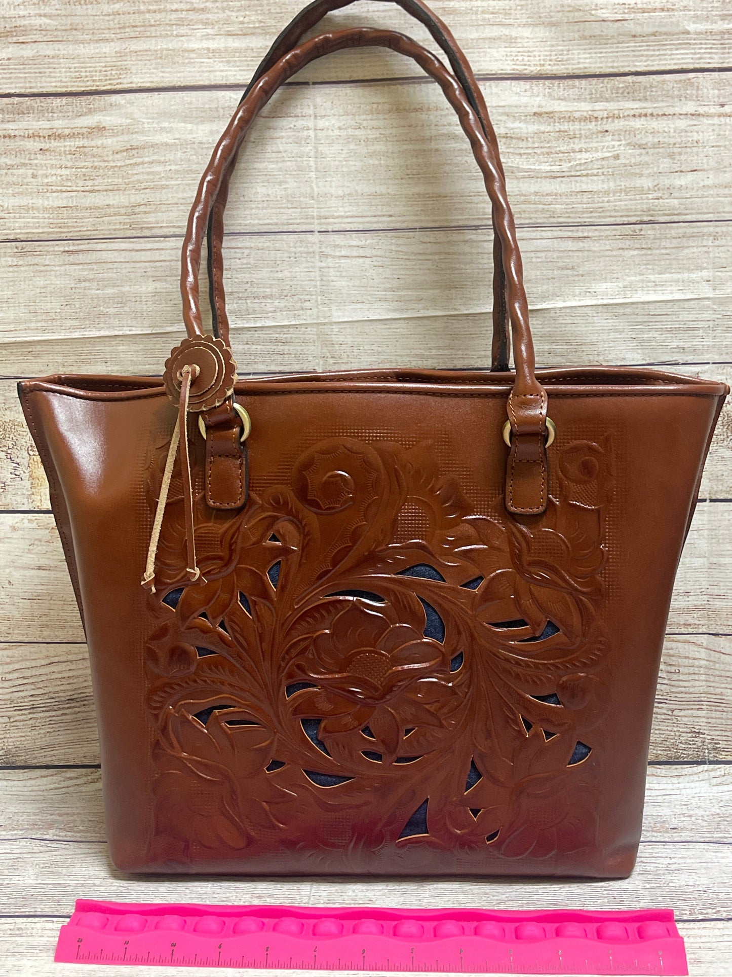 Tote Leather By Patricia Nash, Size: Large