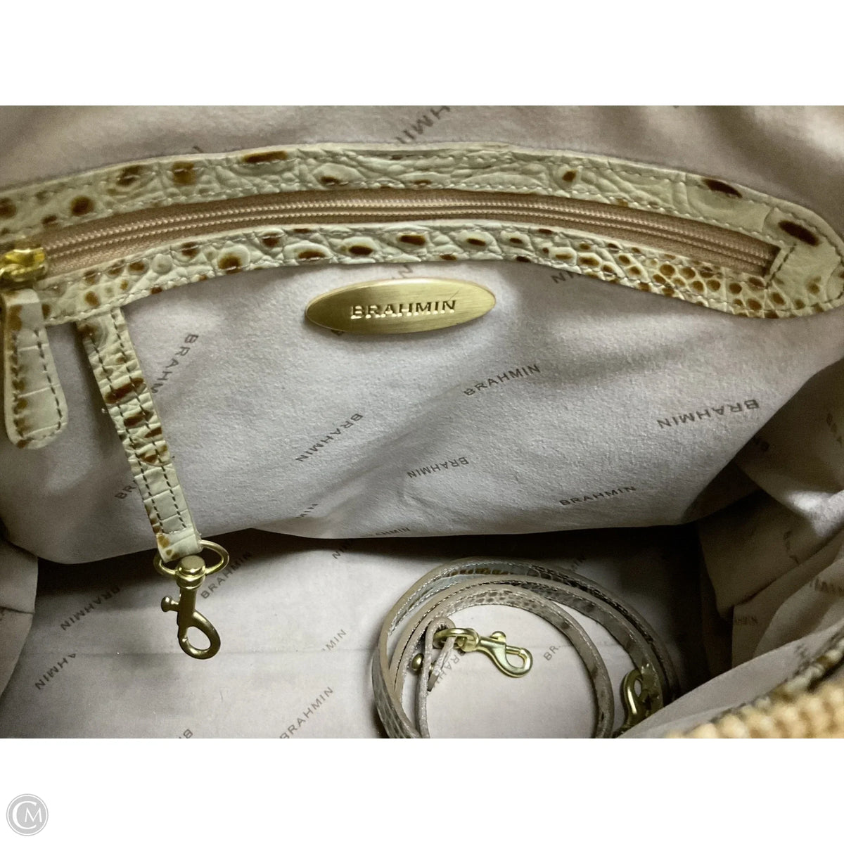 Handbag Designer By Brahmin, Size: Large
