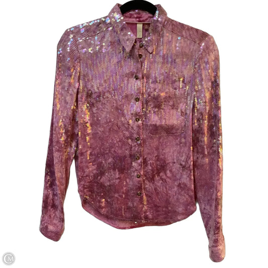 Top Long Sleeve By Pilcro In Pink, Size: Xs