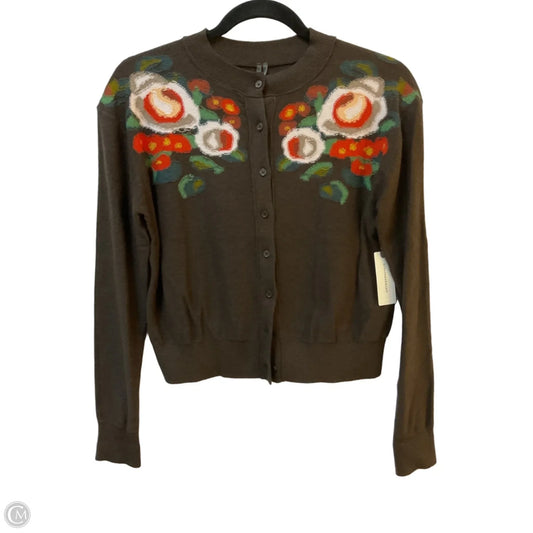 Sweater Cardigan By Anthropologie In Brown, Size: Xxs