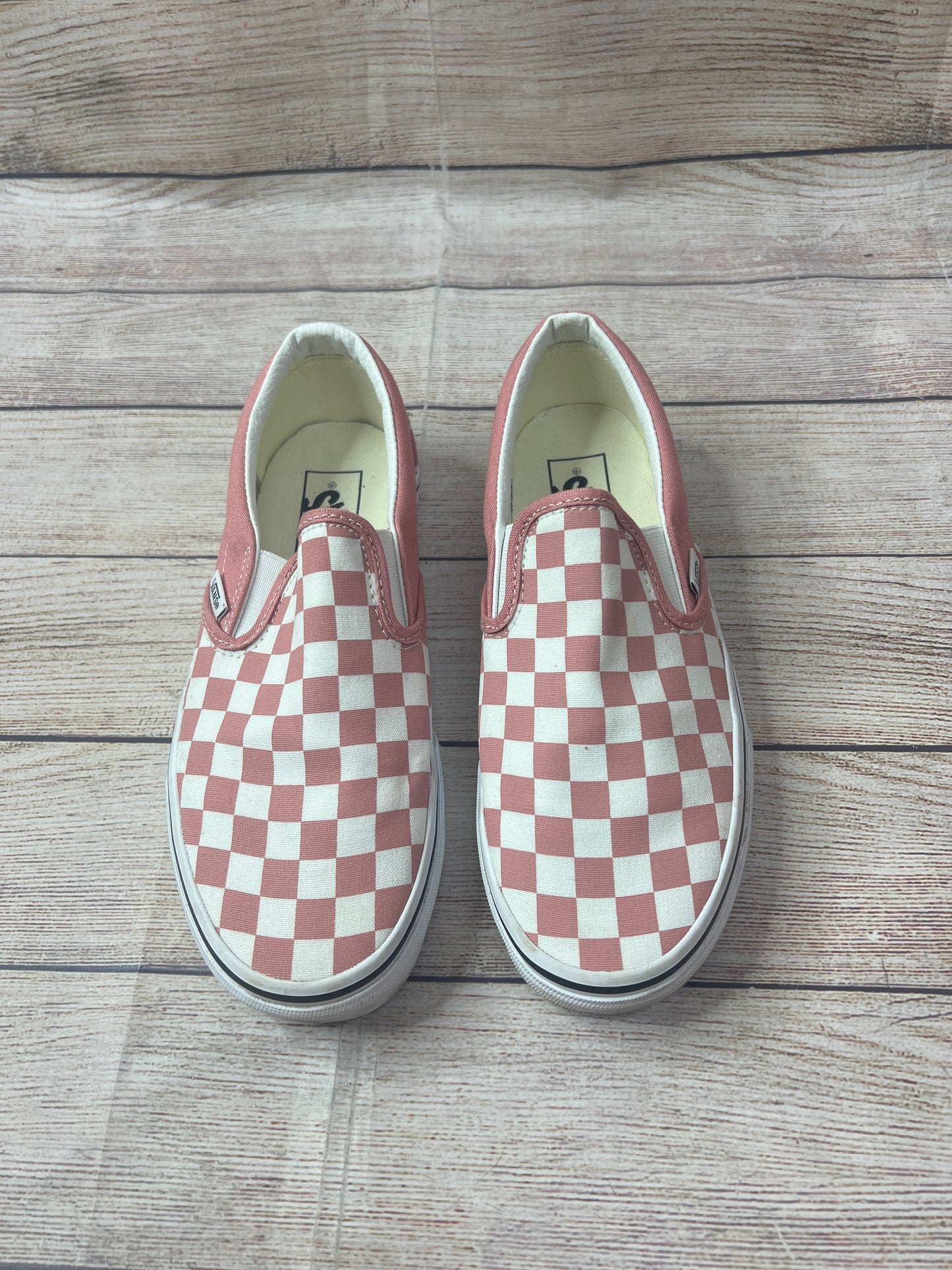 Checkered Pattern Shoes Sneakers Vans, Size 6.5