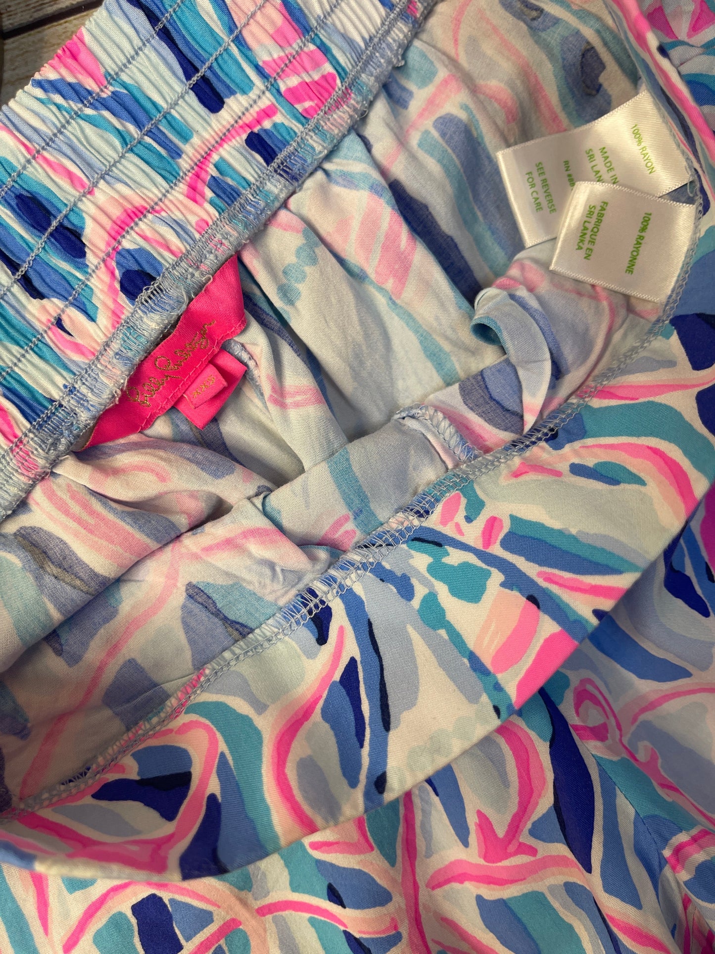 Blue & Pink Shorts Lilly Pulitzer, Size Xxs