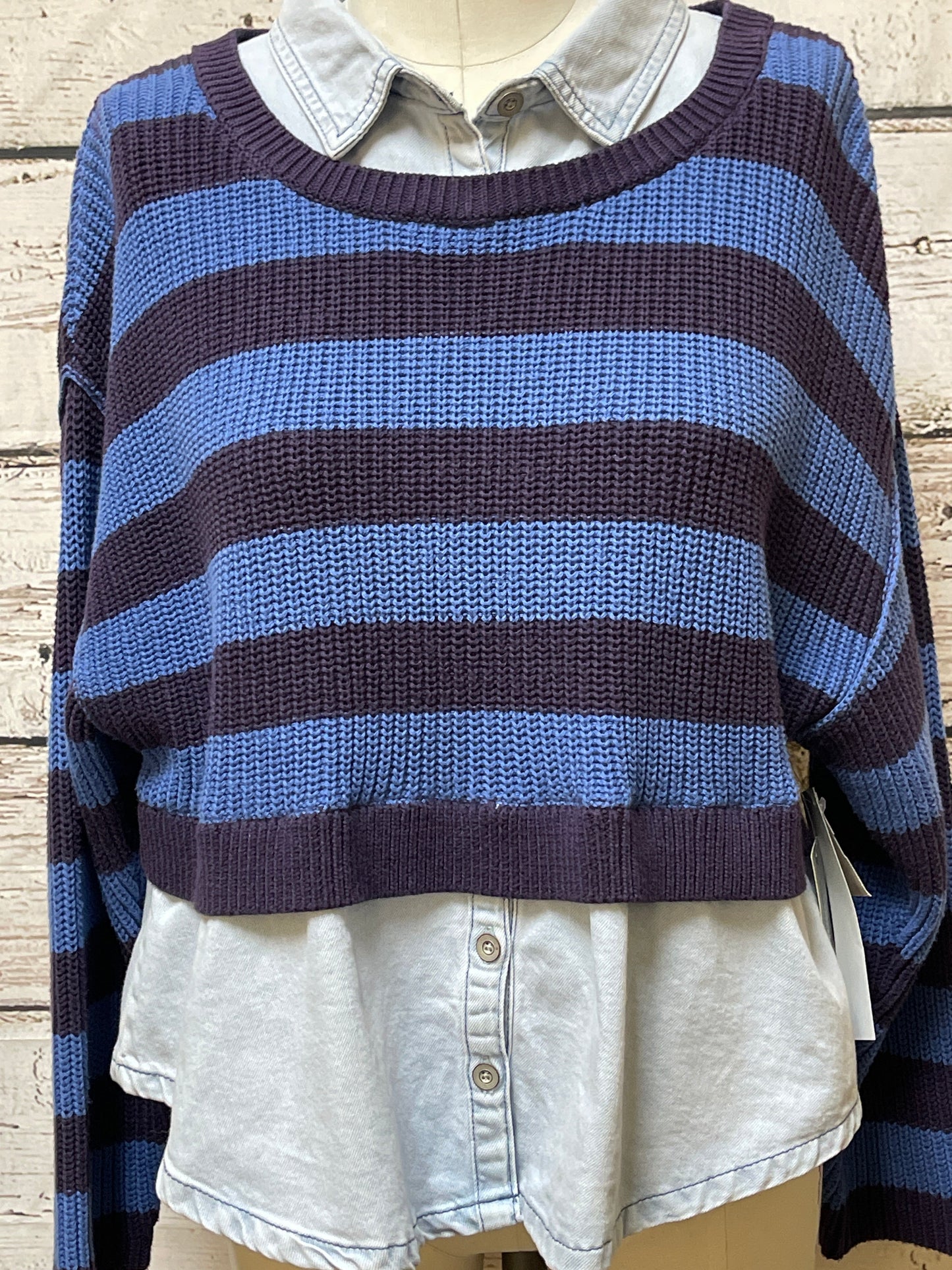 Sweater By Pilcro In Blue, Size: Petite  M