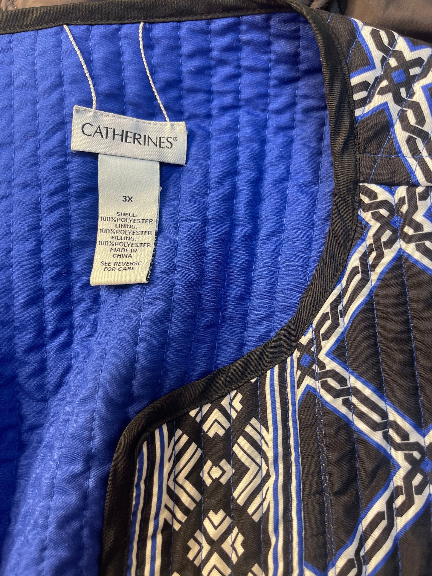 Jacket Other By Catherines In Black & Blue, Size: 3x