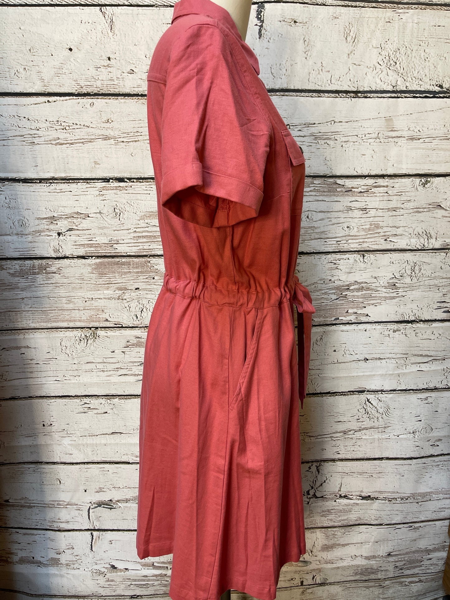 Dress Casual Midi By Croft And Barrow In Coral, Size: S