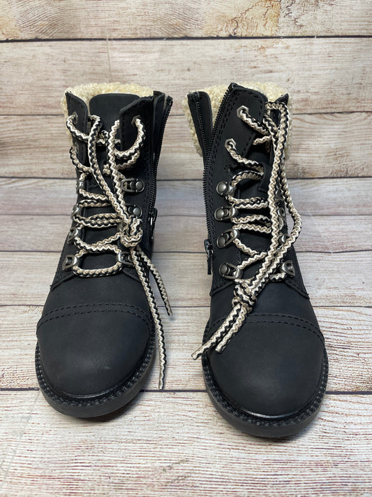 Boots Combat By Report In Black, Size: 5