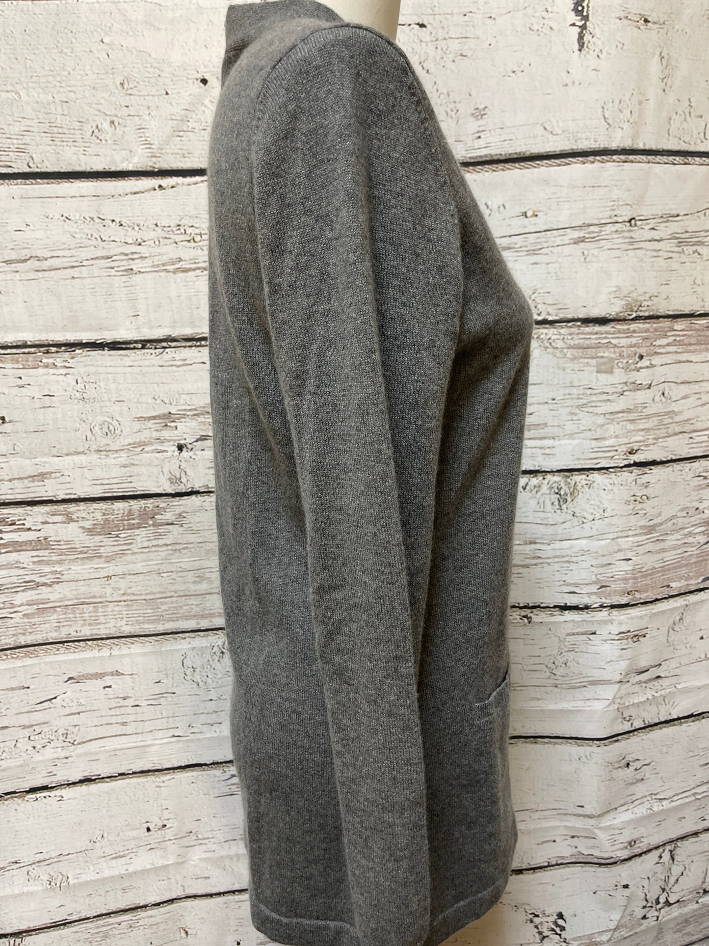 Sweater Cardigan Cashmere By Cmc In Grey, Size: M