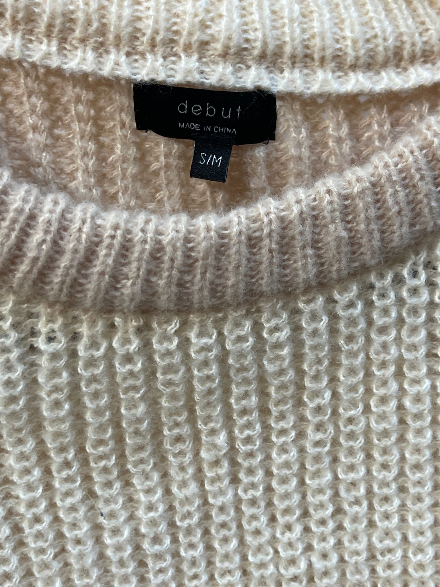 Sweater By Debut In Beige, Size: M