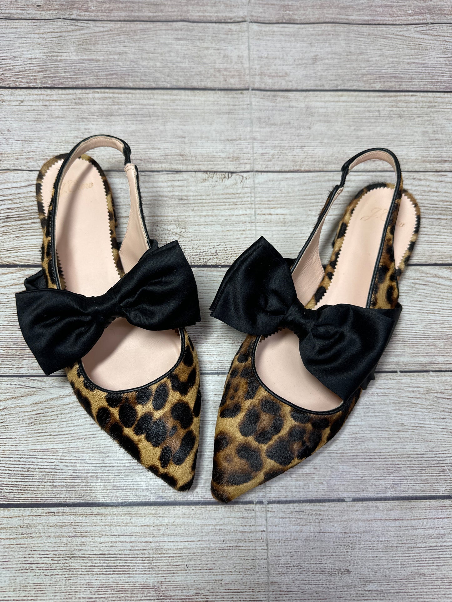 Shoes Flats By J. Crew In Animal Print, Size: 8