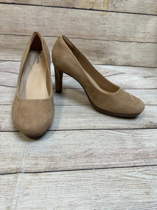 Shoes Heels Stiletto By Clarks In Beige, Size: 7.5