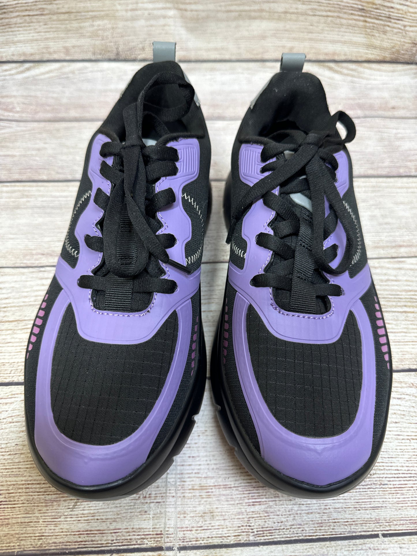 Shoes Sneakers Platform By Alegria In Black & Purple, Size: 6.5