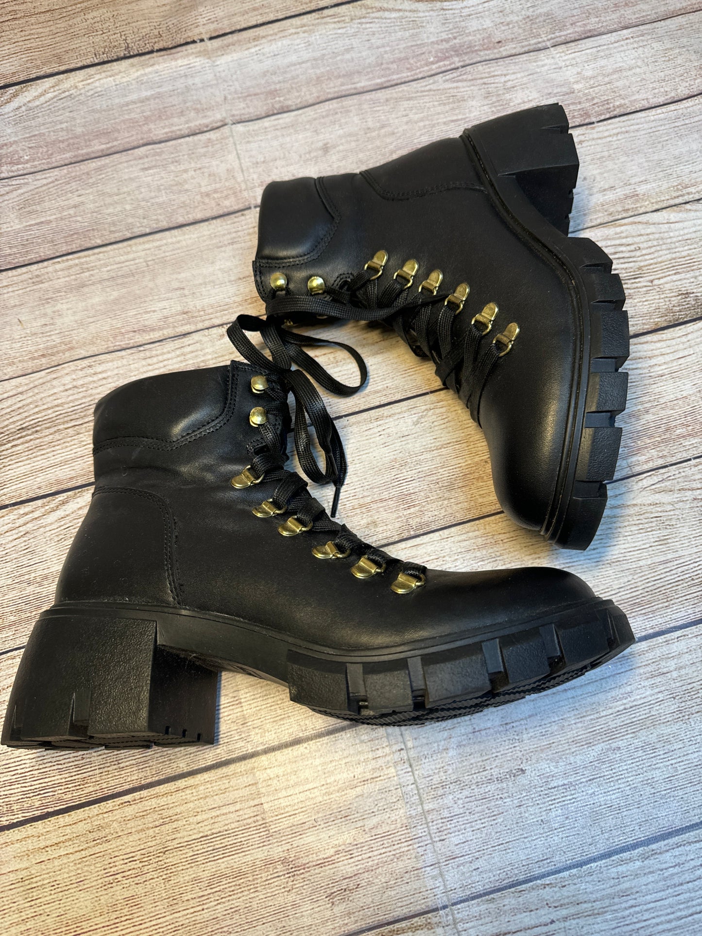 Boots Combat By Steve Madden In Black, Size: 9