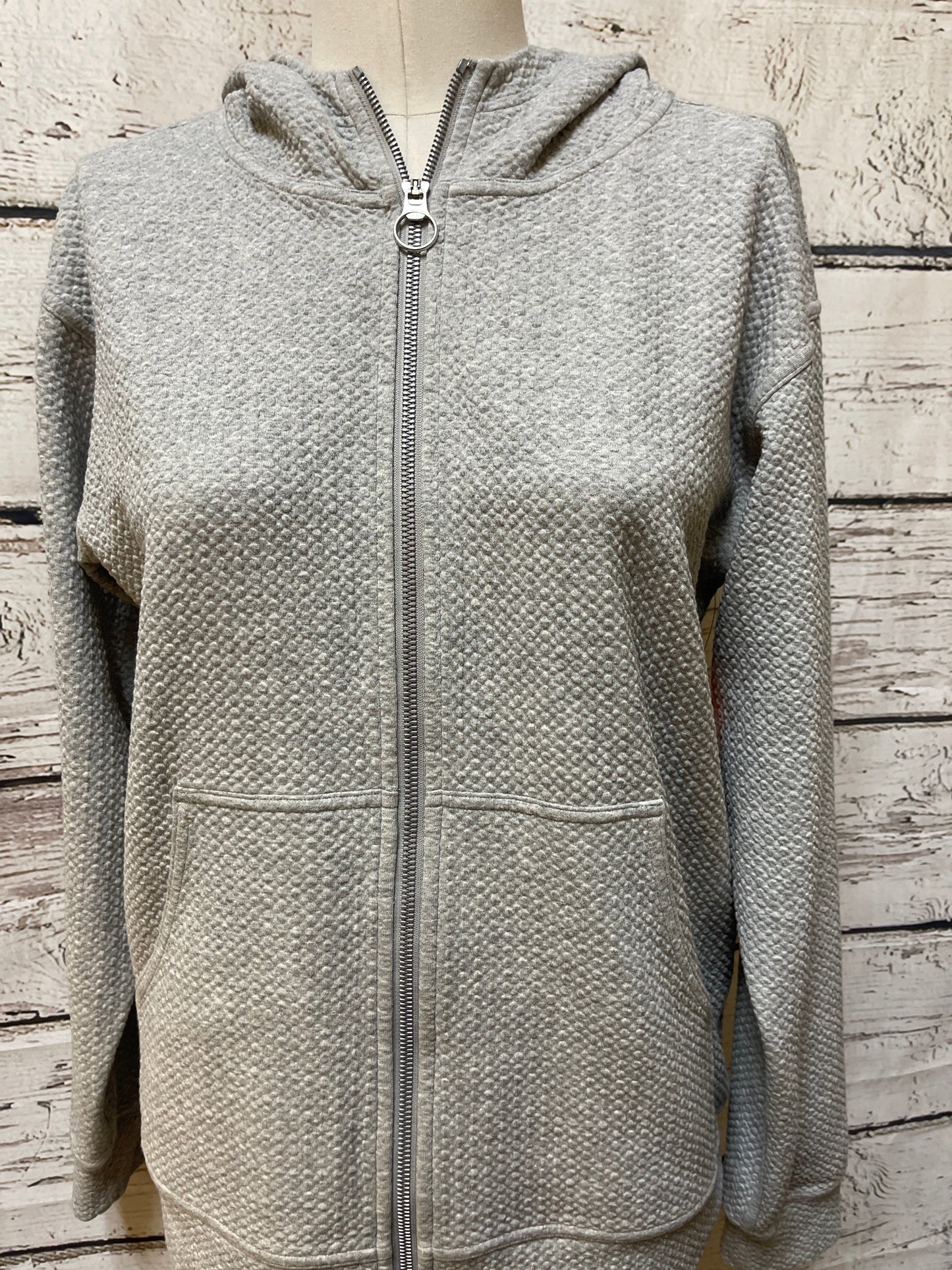 Athletic Jacket By Lululemon In Grey, Size: S