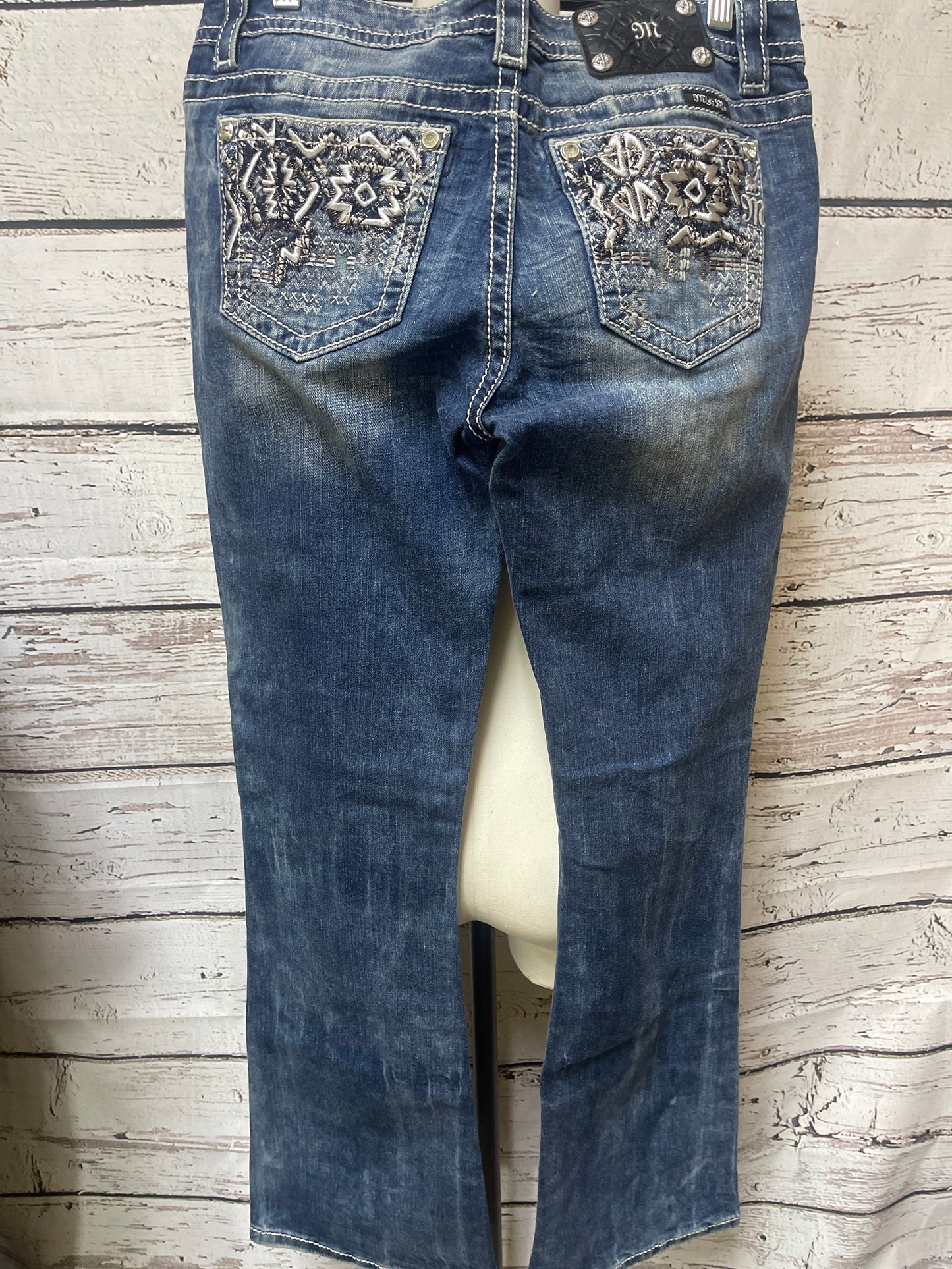 Jeans Boot Cut By Miss Me In Blue Denim, Size: 8