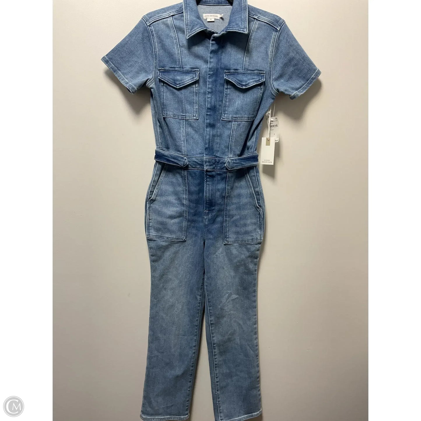 Jumpsuit By Good American In Blue Denim, Size: M