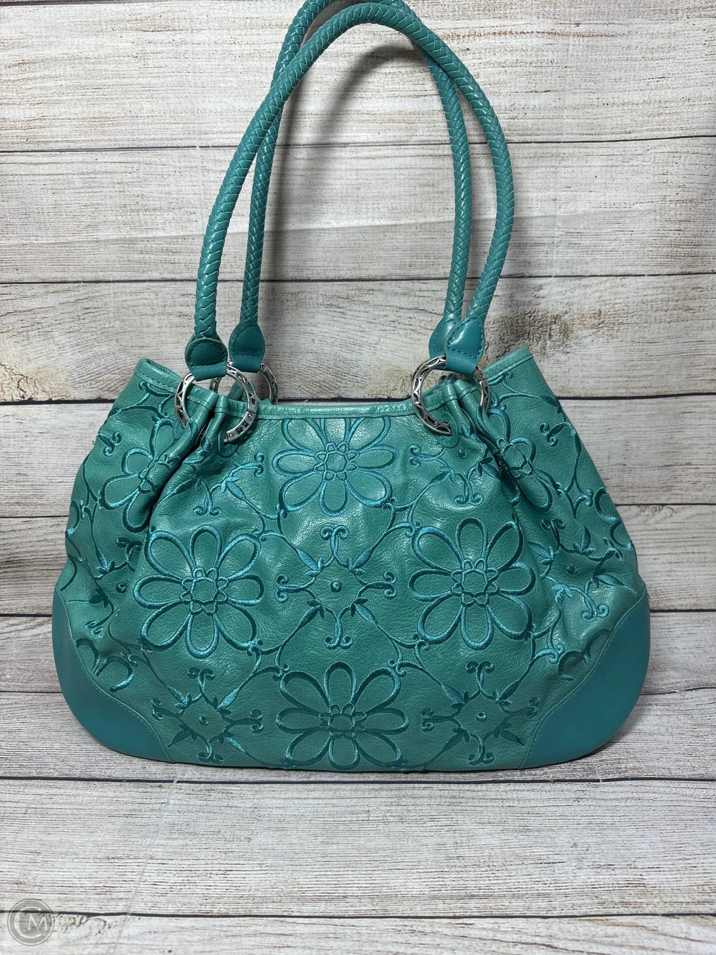 Handbag Leather By Brighton, Size: Large