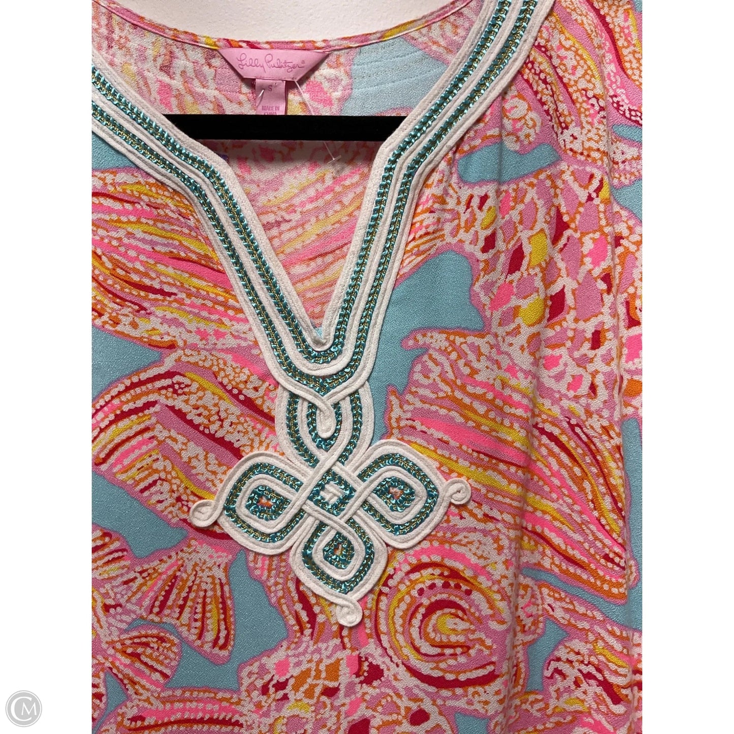 Dress Designer By Lilly Pulitzer In Blue & Pink, Size: S