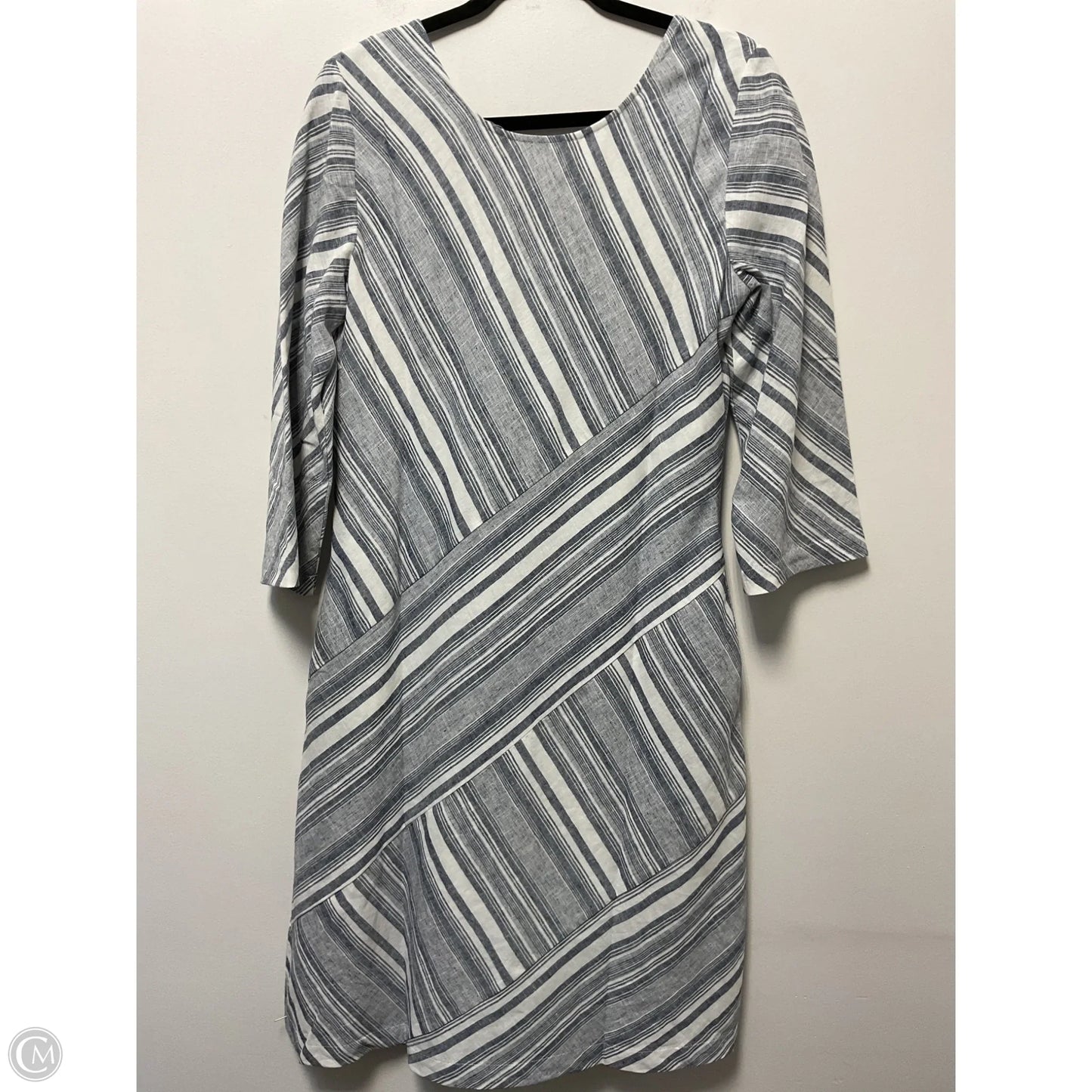 Dress Casual Midi By Soft Surroundings In Blue & White, Size: S