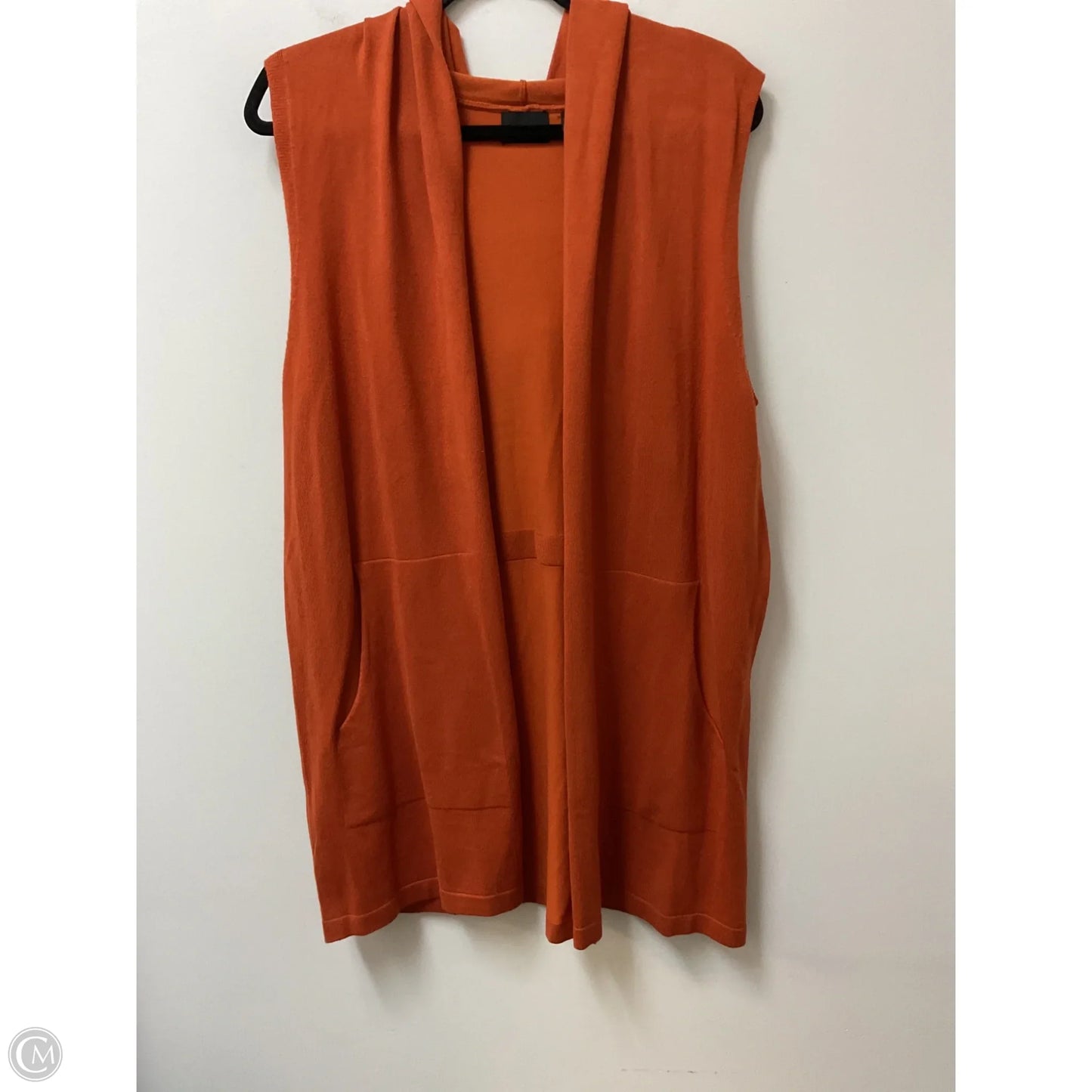 Vest Sweater By Cyrus Knits In Orange, Size: 1x