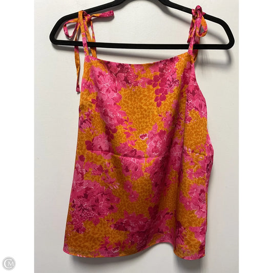 Top Sleeveless By Ted Baker In Orange & Pink, Size: Xs