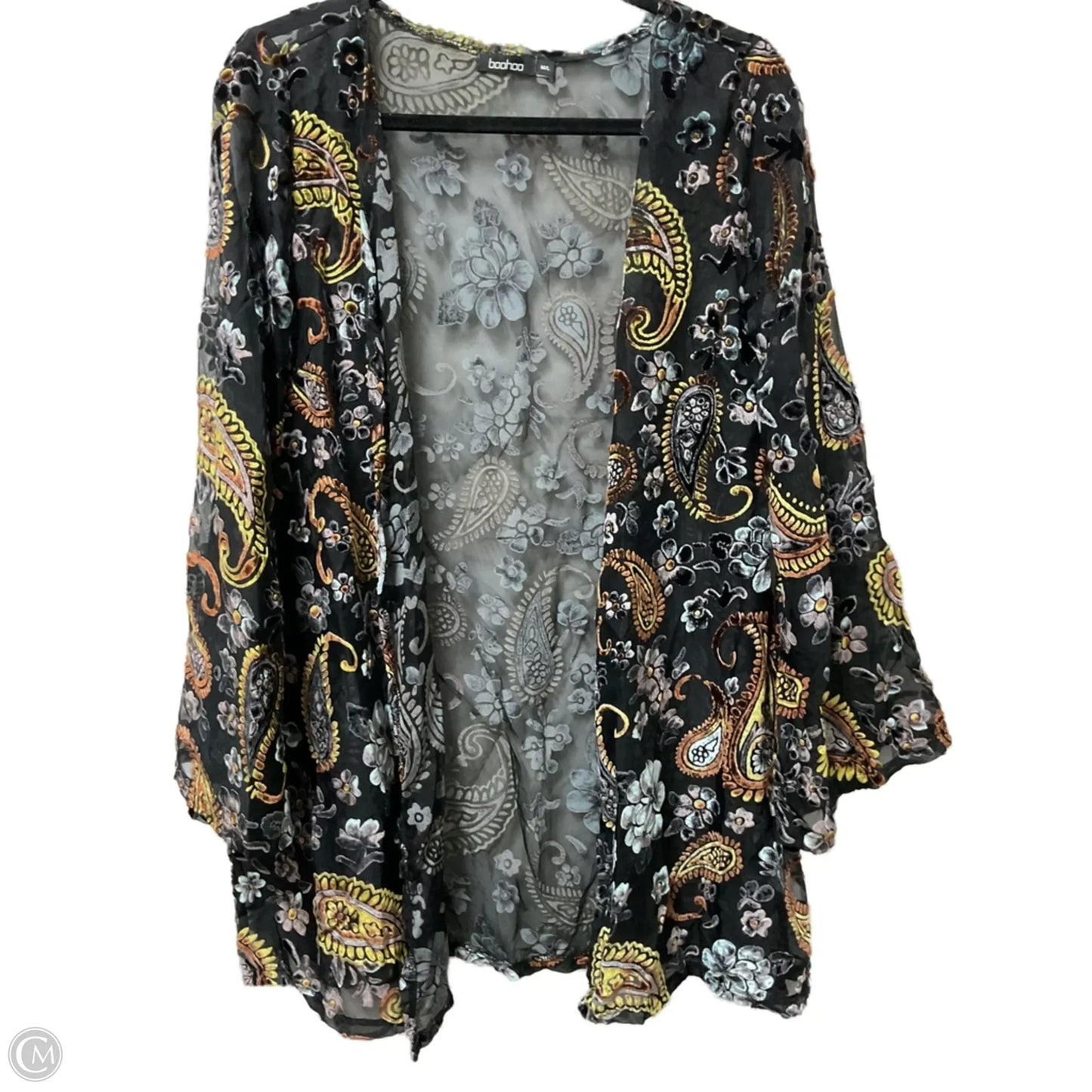 Cardigan By Boohoo Boutique In Black & Brown, Size: L