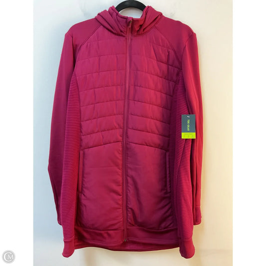 Jacket Puffer & Quilted By Tek Gear In Maroon, Size: Xl