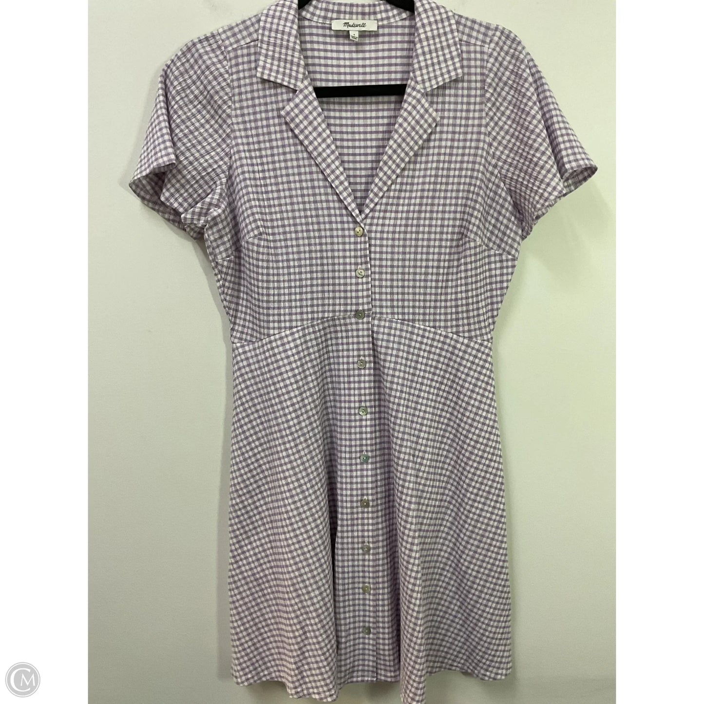 Dress Casual Short By Madewell In Checkered Pattern, Size: S