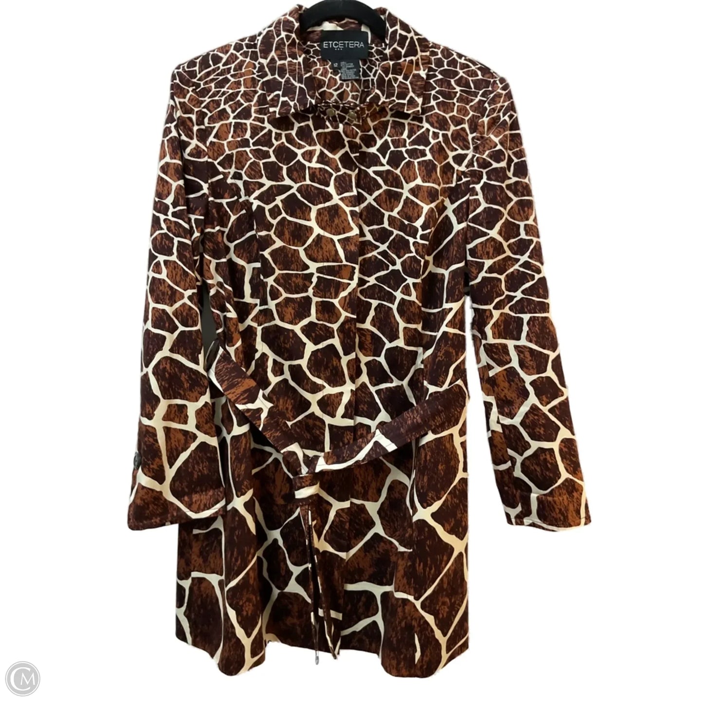 Jacket Other By Etcetra In Animal Print, Size: L