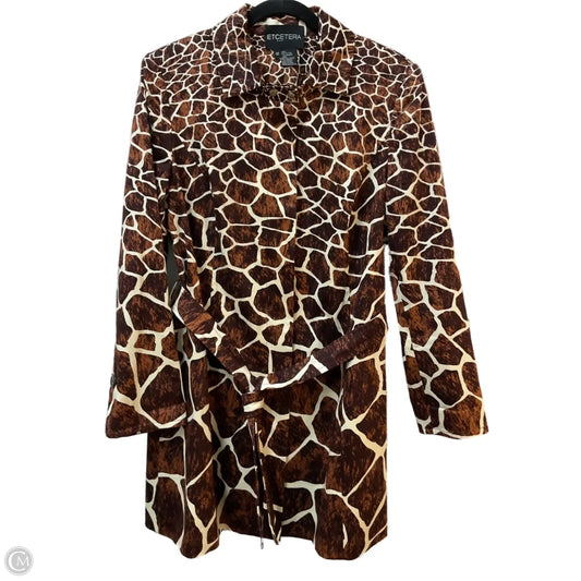 Jacket Other By Etcetra In Animal Print, Size: L