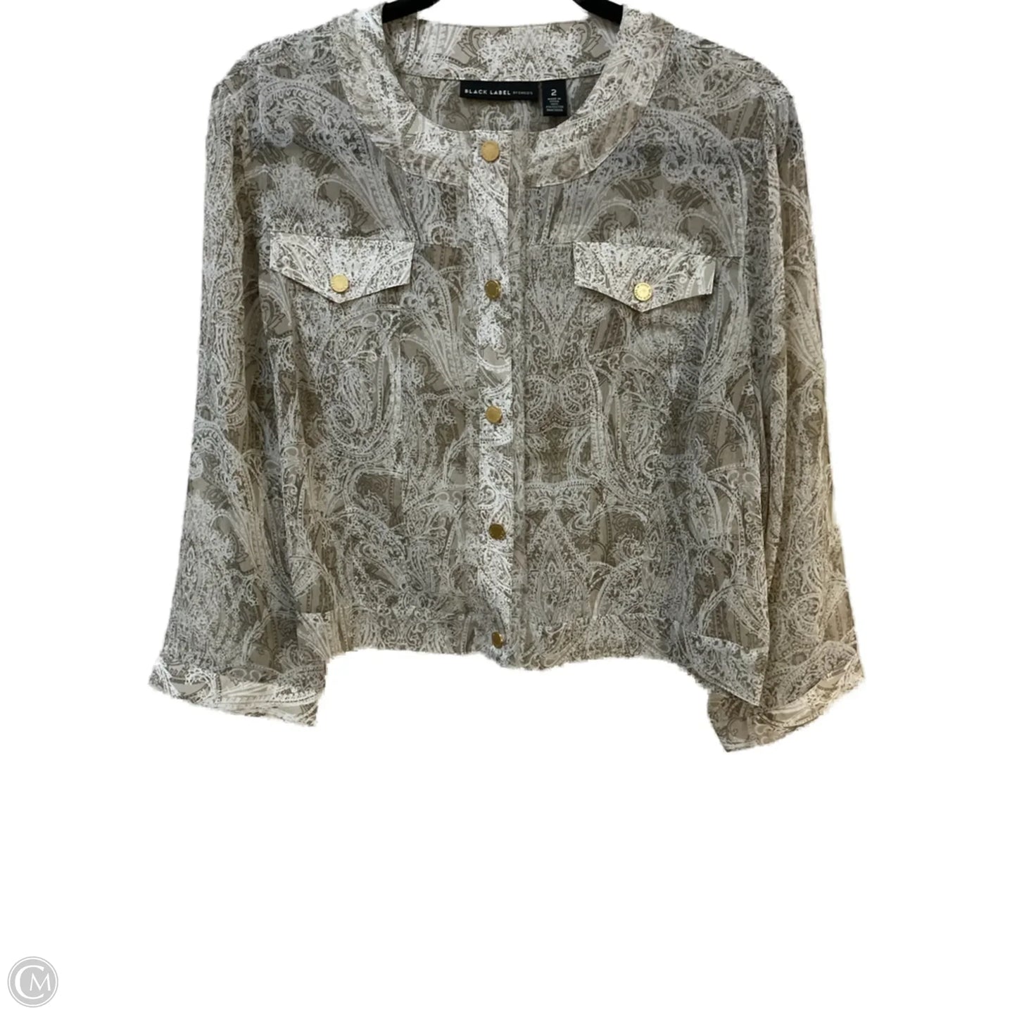 Jacket Other By Chicos Private Collection In Beige, Size: L