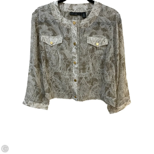 Jacket Other By Chicos Private Collection In Beige, Size: L