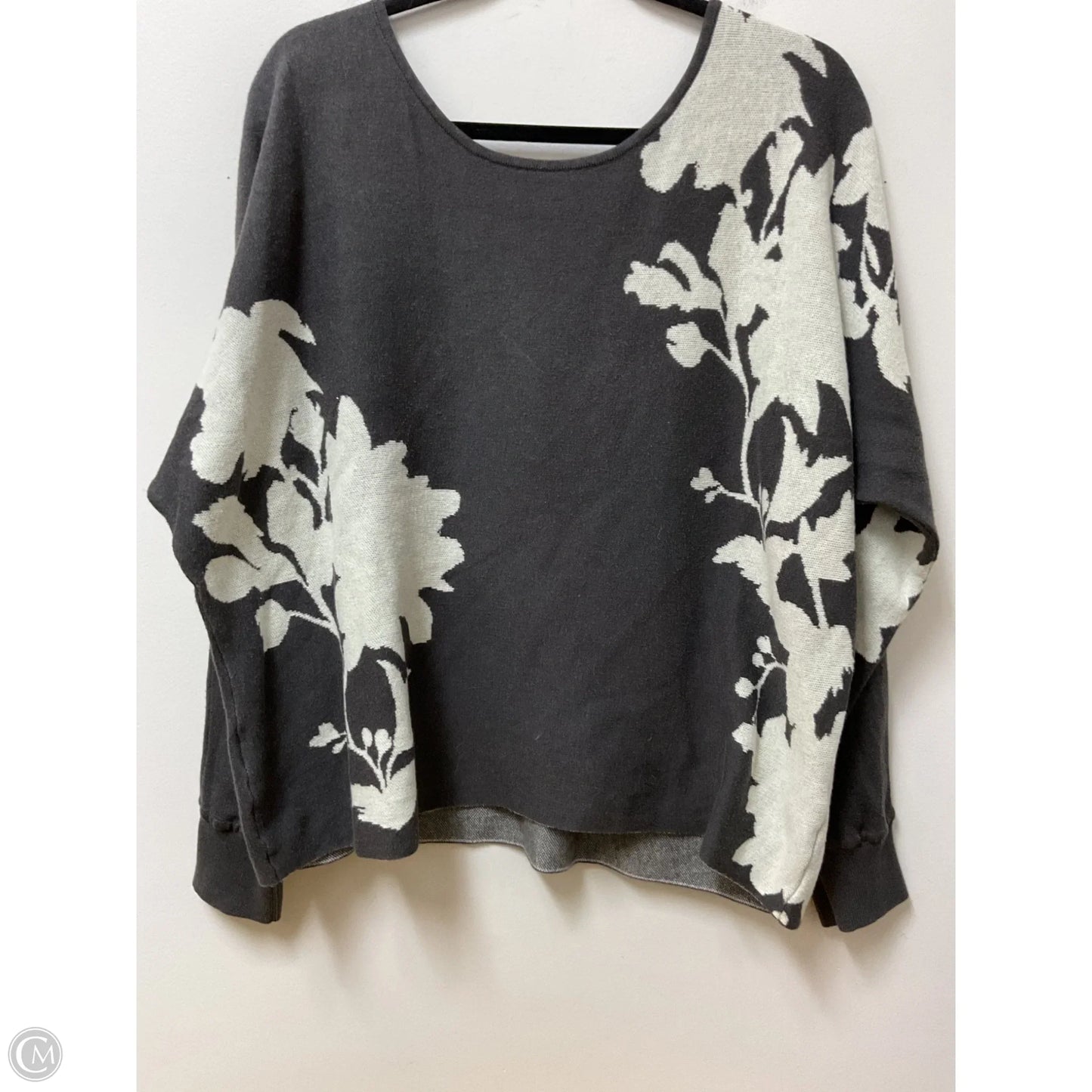 Sweater By Daily Practice By Anthropologie In Cream & Grey, Size: L