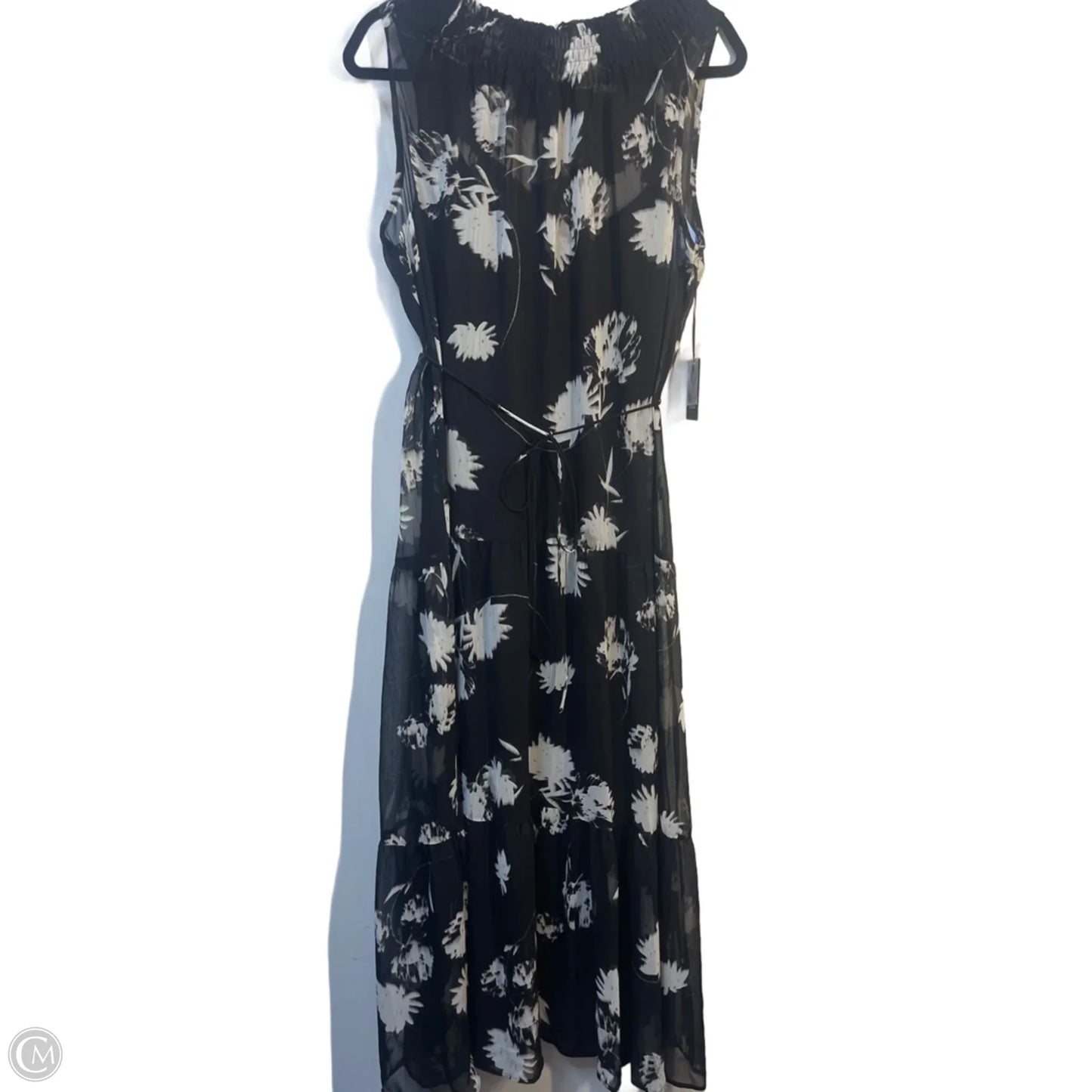 Dress Party Midi By Simply Vera In Black & Cream, Size: L