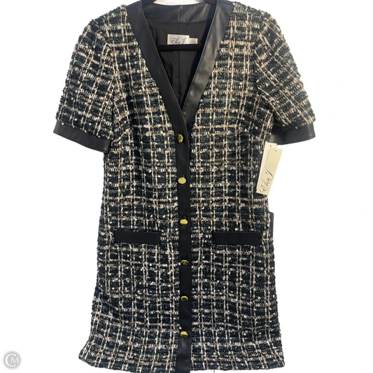 Dress Party Midi By Eliza J In Black & Blue, Size: M