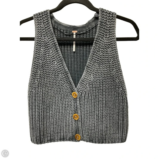 Vest Sweater By Free People In Grey, Size: S