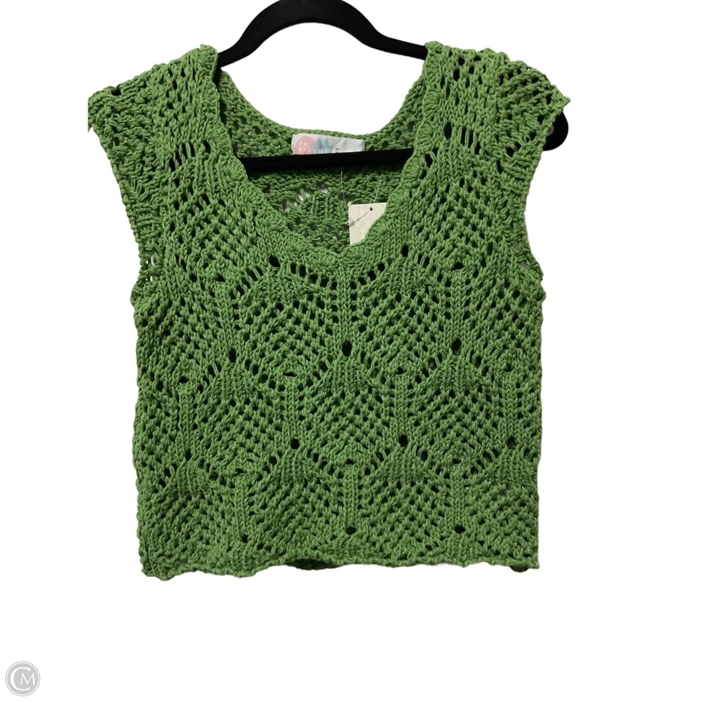 Sweater Short Sleeve By Free People In Green, Size: Xs