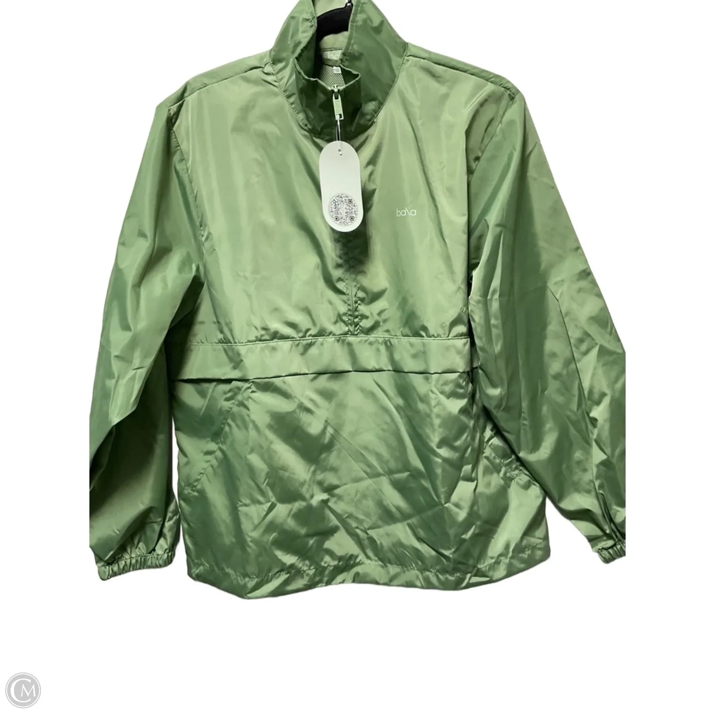 Jacket Windbreaker By Clothes Mentor In Green, Size: M