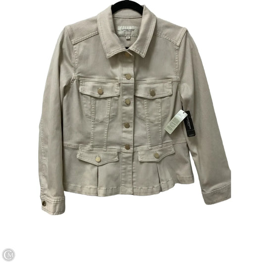Jacket Denim By Liverpool In Striped Pattern, Size: M