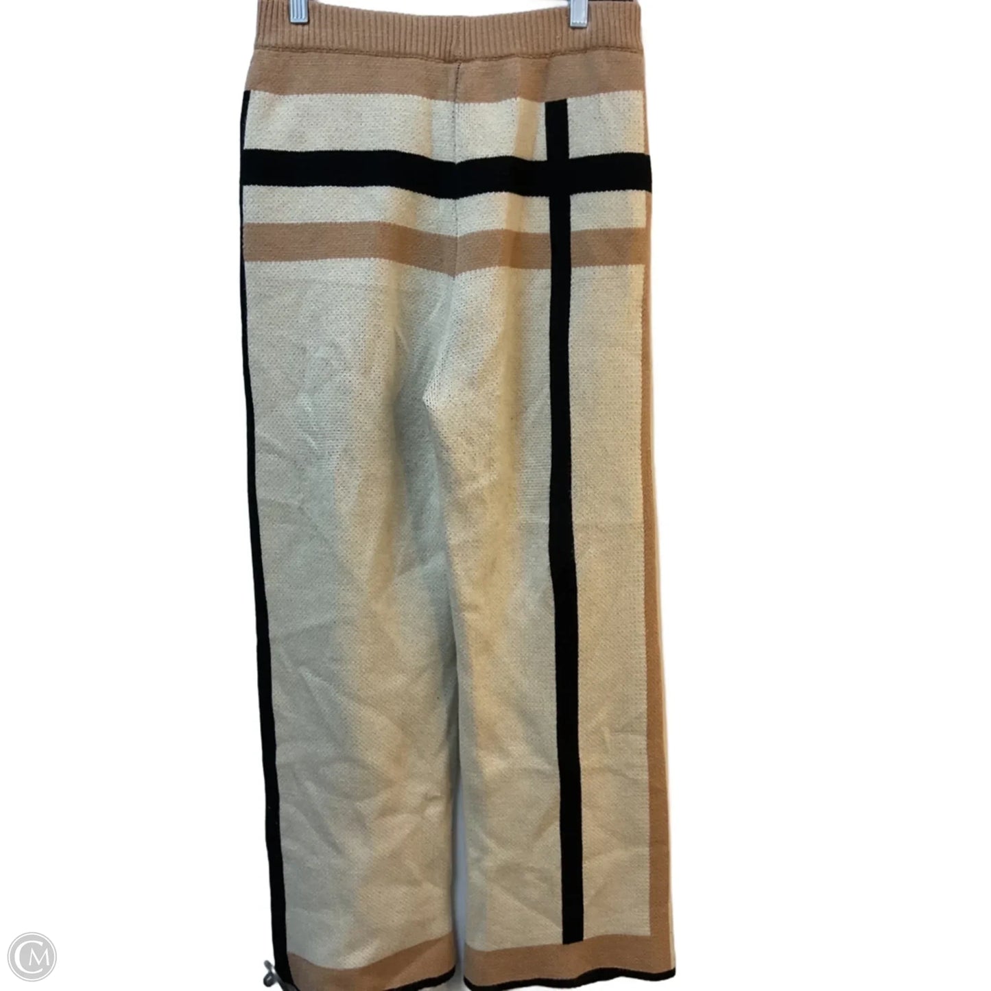 Lounge Set Pants By Cme In Black & Brown, Size: M