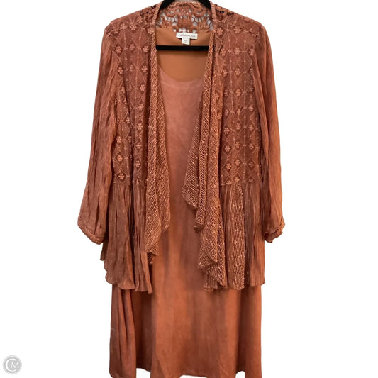 Dress Set 2pc By Coldwater Creek In Orange, Size: Xl