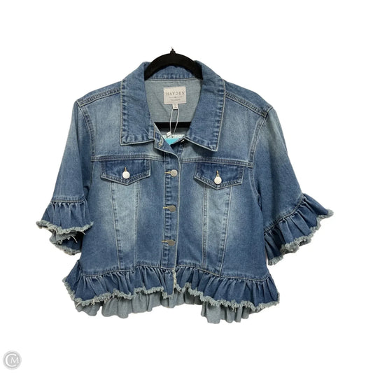 Jacket Denim By Hayden La In Blue Denim, Size: M