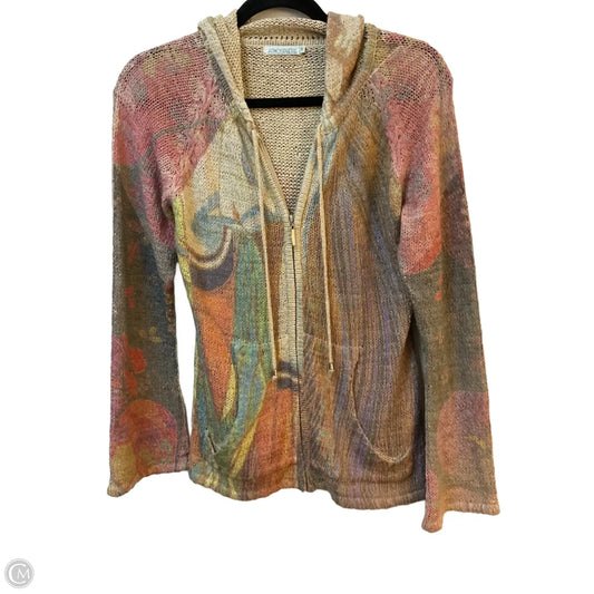 Sweater Cardigan By Atmosphere In Multi-colored, Size: M