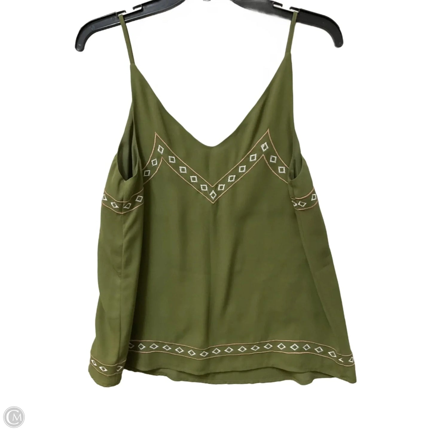 Top Sleeveless By Dex In Green, Size: M