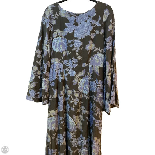 Dress Casual Maxi By Free People In Blue & Brown, Size: M