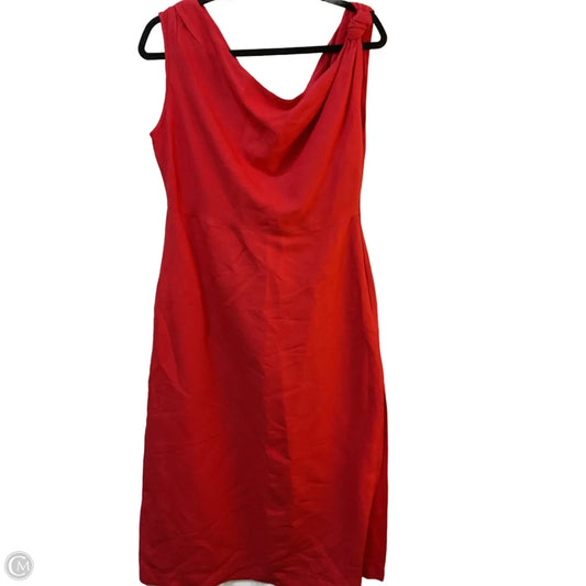 Dress Party Midi By Anthropologie In Red, Size: L