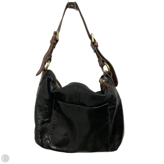 Handbag Leather By Hobo Intl, Size: Medium
